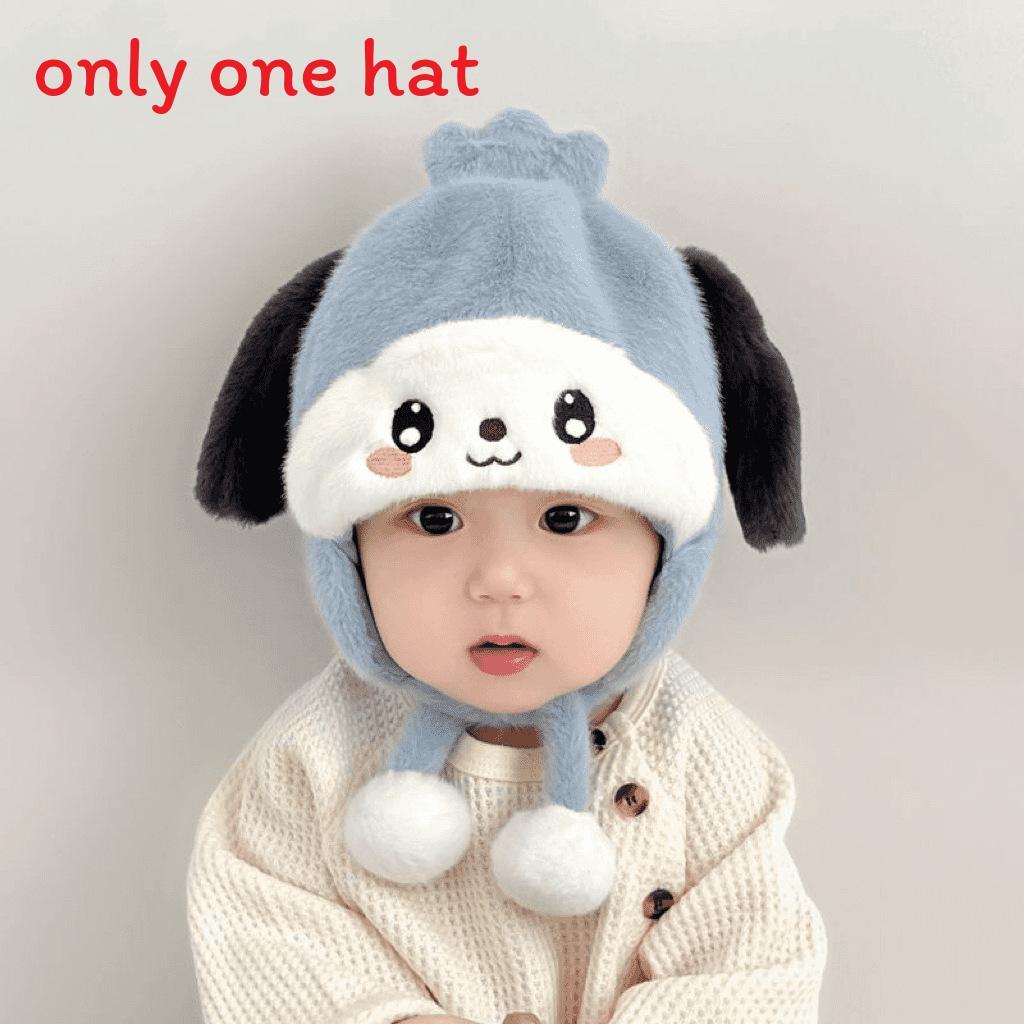 Baby Winter Ear Protection Hat Cartoon Bunny Knit Beanie For 43 Years Old