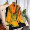 180*90Cm Thin  Lengthened Silk Scarves In Spring And Summer Ladies Long Scarves Sunscreen Beach Towels Shawls