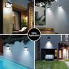 LED Motion Sensor Wall Lamp Solar Light Outdoor Garden Light 3 Lighting Modes Solar Fence Light Waterproof Solar Patio Lamp