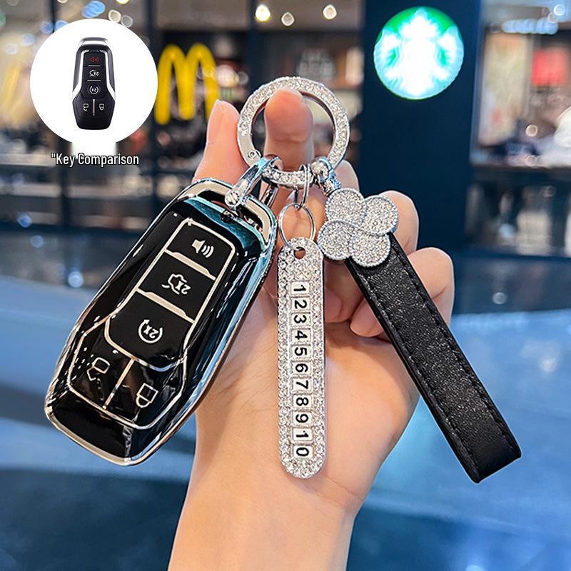 High-Grade Key Cover for 17-18 Ford Taurus, Explorer, Mustang