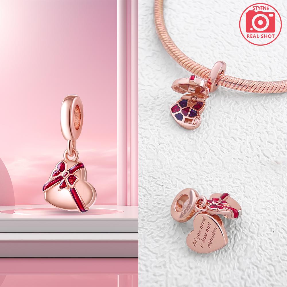 Rose Gold Plated Snowflake Magic Ball Pendant copper Plated Ideal For Charm Bead Charms copper Plated Authentic Bracelets for Jewellery Making