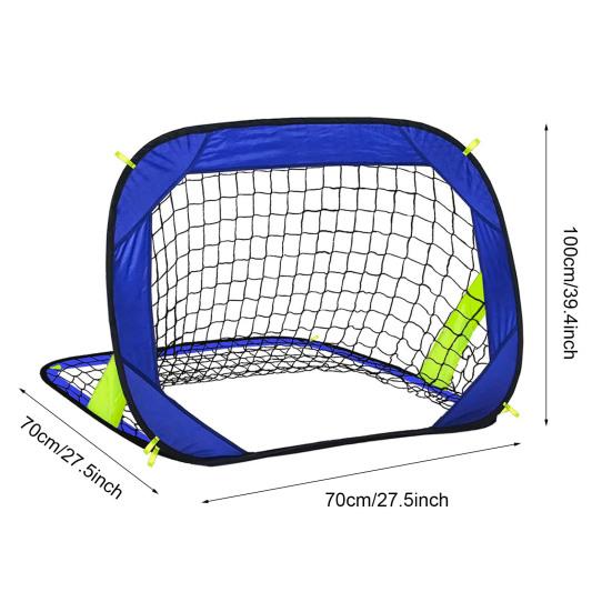 Pop Up Soccer Goals for Kids Foldable Soccer Goal Net Indoor Outdoor Practice Net with Carry Bag for Beach Backyard Park Football Training