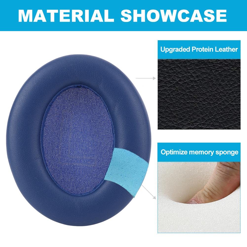 1 Paar Ersatz-Ohrpolster Memory-Schaum Kopfhörer-Ohrpolster Headset-Ohrpolster für Anker Soundcore Life 2 Q20 Q20+ Q20I Q20BT