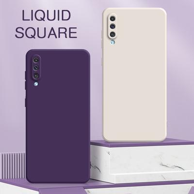 Square Liquid Silicone Cute Case for Samsung Galaxy A30S A50 A50S Camera Protection Back Covers A 50 30 S SamsungA50