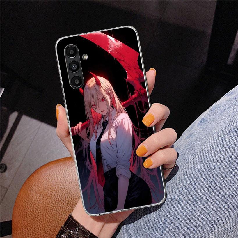 C-Chainsaw Man Power Telefoonhoesje Voor Samsung Galaxy A17 A16 A15 A14 A13 A57 A56 A55 A54 A53 A37 A36 A35 A34 A33 A26 A25 A24 A23