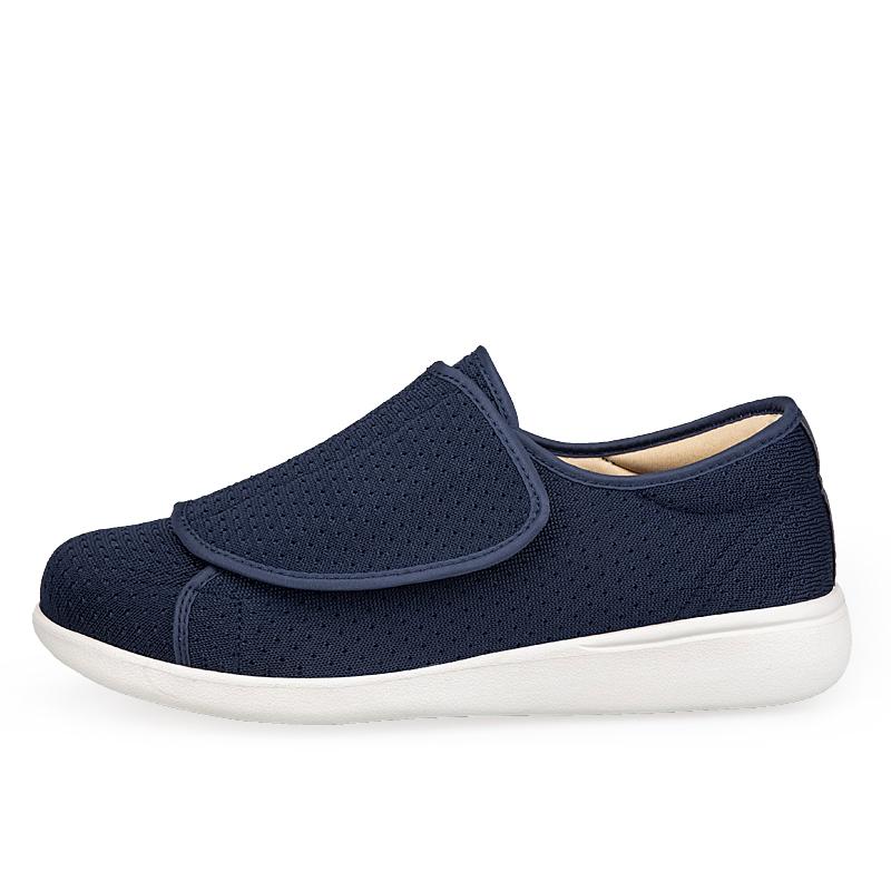 Orthopädische Diabetikerschuhe für breite Füße mit verstellbarem Verschluss Leichte Ödemschuhe mit hohem Fußgewölbe für ältere Menschen