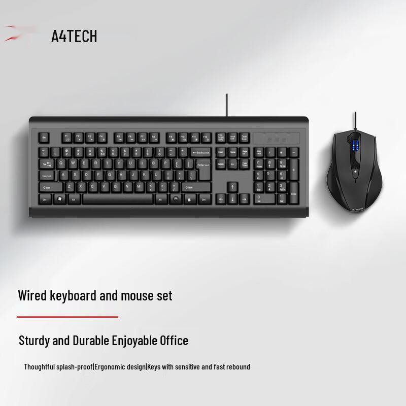 A4Tech Wired Keyboard and Mouse Combo