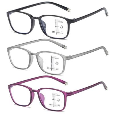 Far And Near Dual-Use Multi-Focus Reading Glasses For Women Men Progressive Anti-Reflective Ultra-Light Presbyopia Spectacles