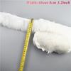1Meters Black White Feathers for Needlework Ribbon Tape Fringe Feather Trim Pheasant Turkey Ostrich Goose Marabou Sewing Clothes