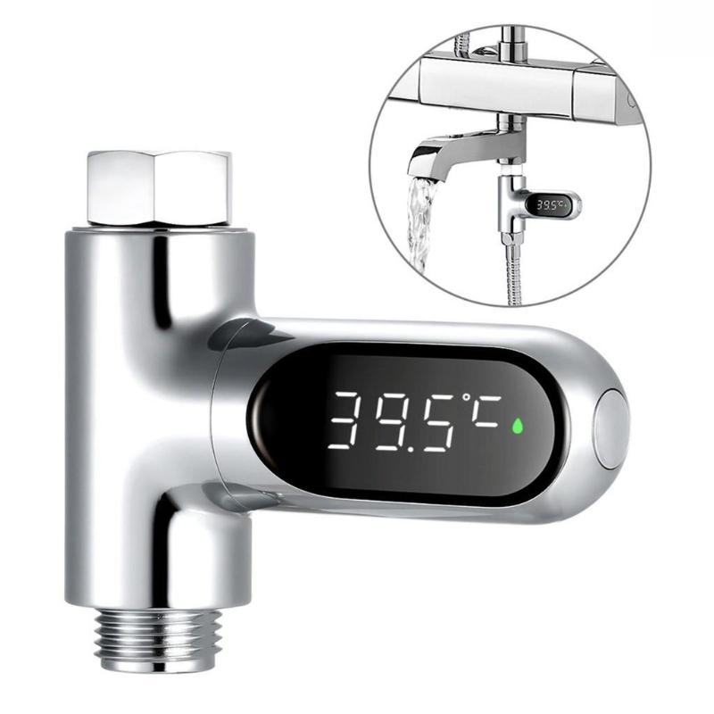 LED Display Water Meter Digital Shower Thermometer Bath Temperature Monitor High Accuracy Shower Bathroom Accessory