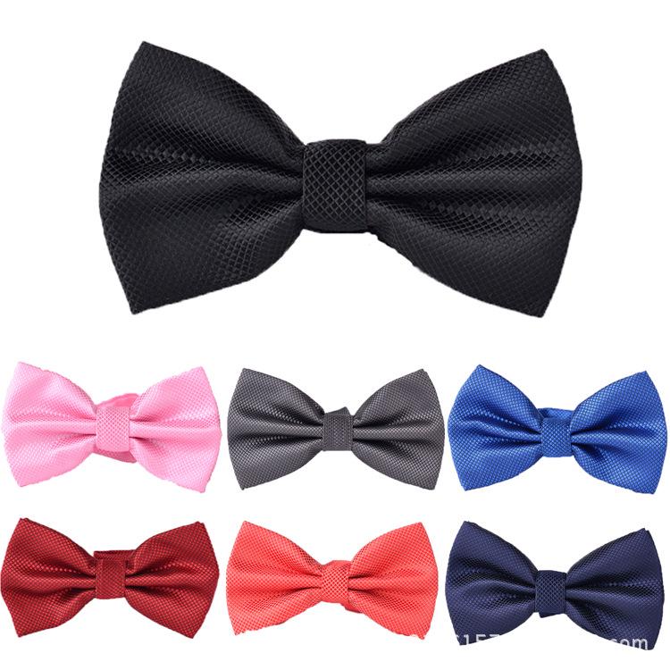 Men's Formal Solid & Plaid Bow Ties for Tuxedo & Weddings