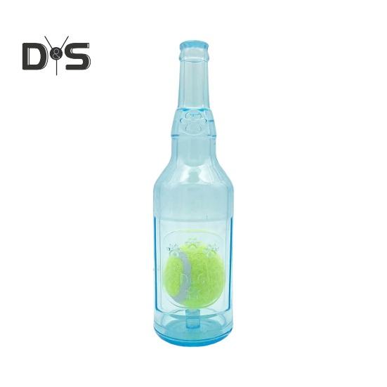

Crunchnplay Bottle Toy Zentric Shop Bottle Toys for Dogs Пляшка для води Жувальна іграшка Пластикова пляшка Cruncher зі скрипучим тенісним м ячем S