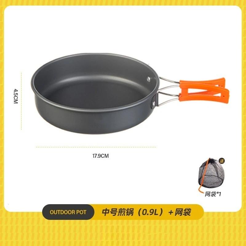 Outdoor Picknick Set Topf Kessel Bratpfanne Suppentopf Faltbare Aufbewahrung Kocher Aufbewahrungstasche Adapter Zubehör