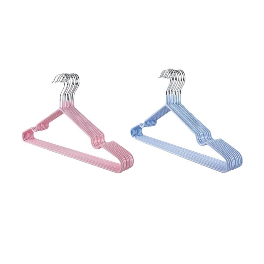 10pcs Children Adult Clothes Hanger Clothes Drying Rack Non-Slip Metal Shirt Hook Hangers Coat Hanger Clothes Accessories Rack