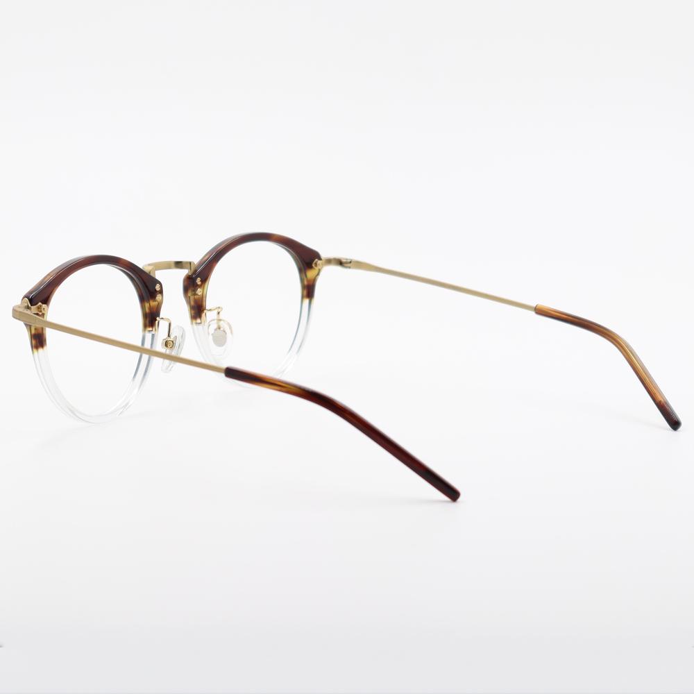 Alloaiweeo [Alo:Ctzen] Venezia Classic Combination Eyeglass Frame Ci9712B 1814G Two-Tone Brown Clear/Gold