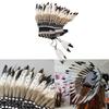 Elastischer Indianerkopfschmuck Federkopfschmuck für Erwachsene Party Haarband Party