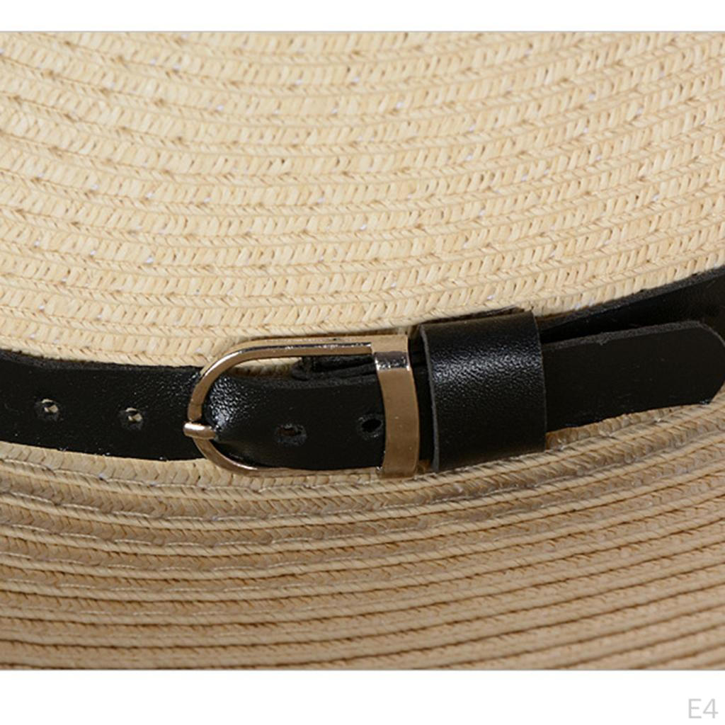 Straw Sun Hat Big Brim Fedora Outdoor