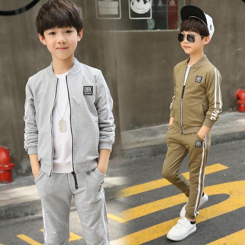 New Spring 4-12 Years Boys Clothing Sets Teenagers Baby Boys Sports Clothing School Kids Suit Sets Uniform Boys Jackets Pants