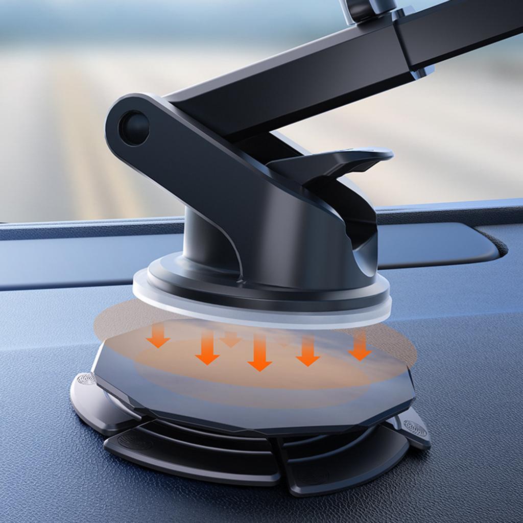 Suction Cup Pad Flexible Car Automatic Dashboard Phone Bracket Support 360 Degree Rotation for Navigation Handfree Calls