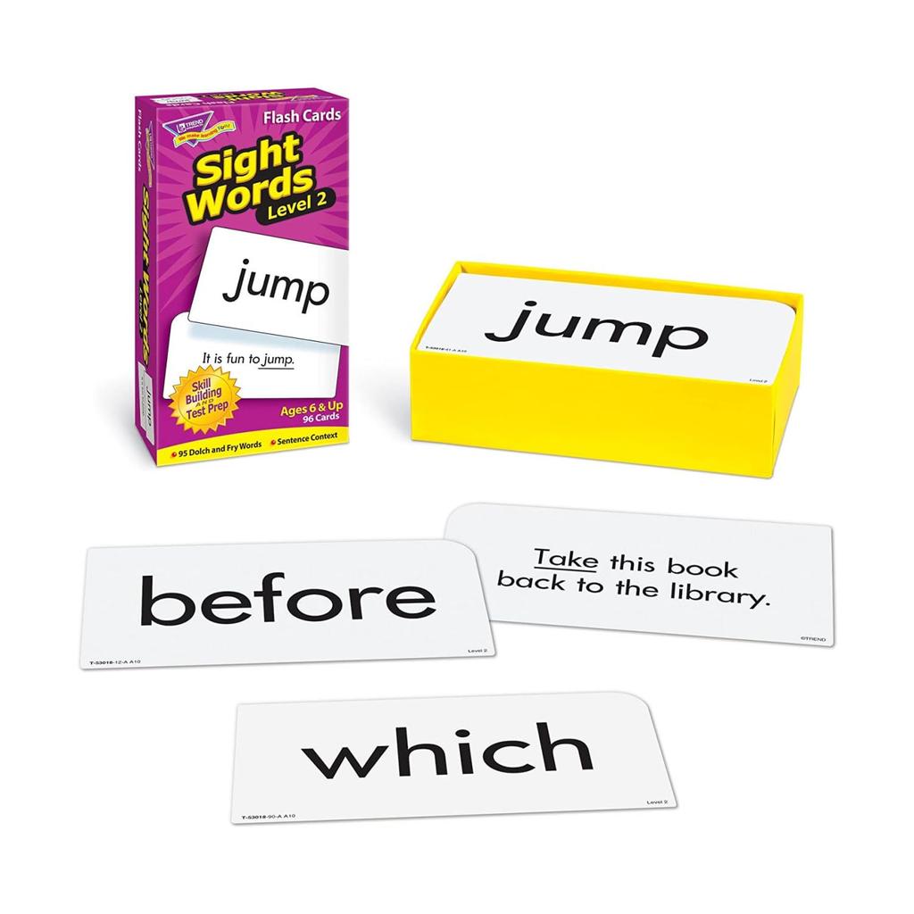 Trend Enterprises Trend English Vocabulary Flash Cards Sight Words Level 2 T-53018