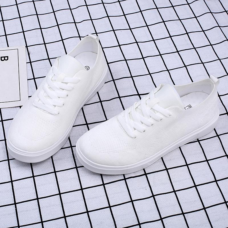 TUINANLE Pantofi Plati Femei Alb Alergare Mers pe jos Rezistenta la uzura Pantofi barbati