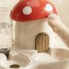 2-in-1 Cat Food Dispenser Gravity System Pet Food Water Set New Dog Feeding Station  Home Use