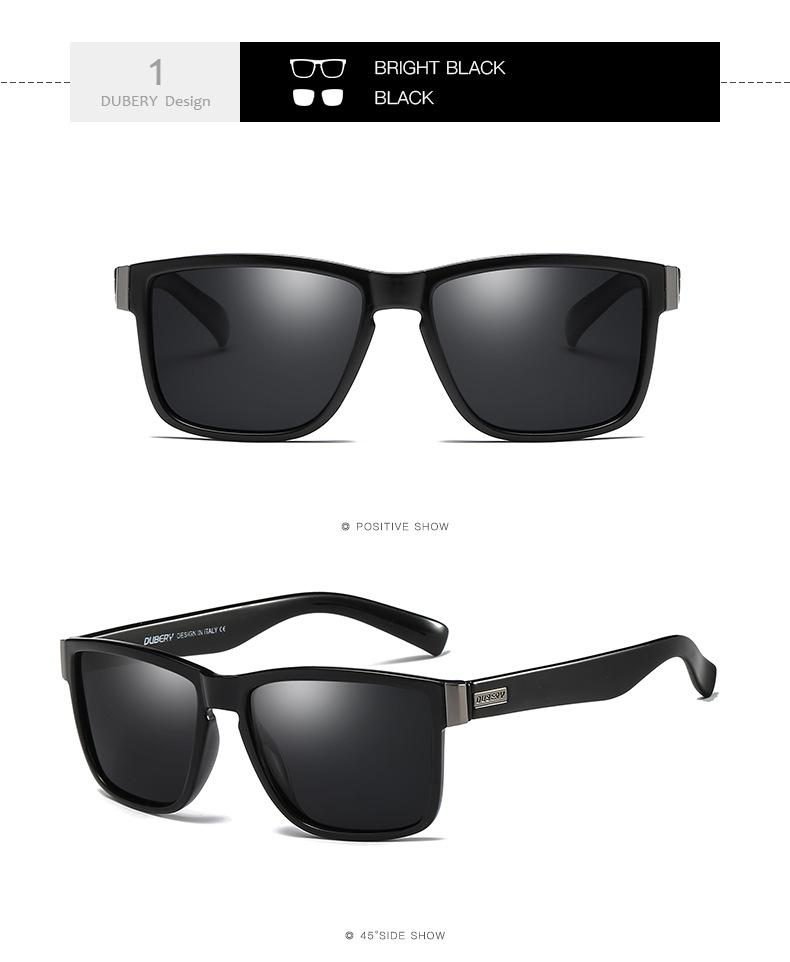 DUBERY New Polarized Sunglasses with Real Coating Sports Driving Cycling Glasses UV400 Protection Fashion Unisex