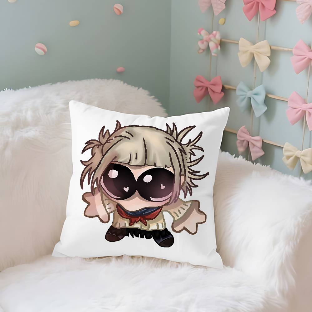 Anime Cute TtogahimikoS Throw Pillow Covers Pattern Cushion Cover Suitable For Sofa Bedroom Car Pillow Cover
