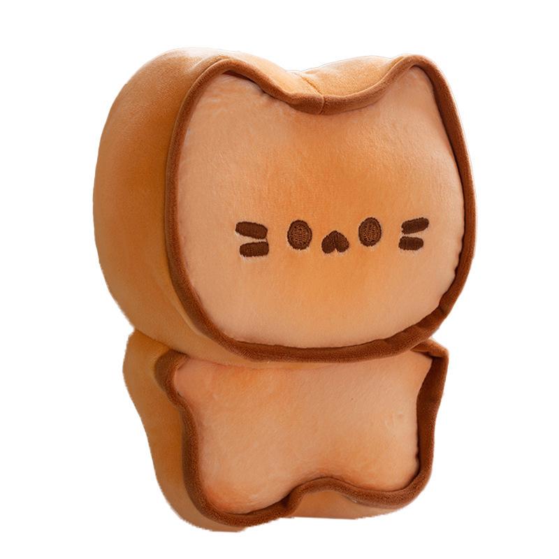 Adorable Cartoon Cat Cookie Plush Toy - Children's Pillow & Home Decoration Doll