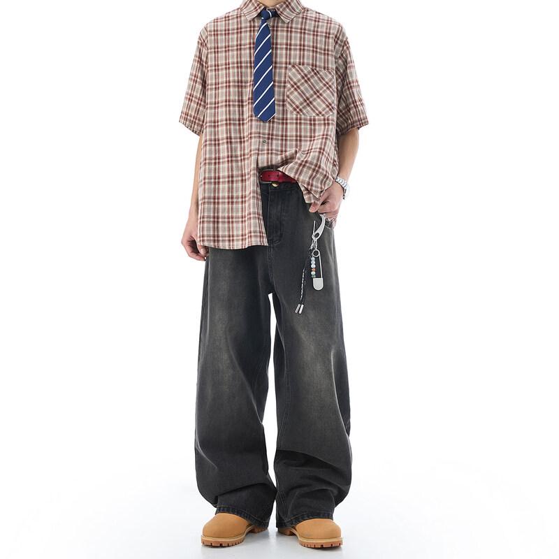 DREAM MADE Men s American Retro Washed Straight-Leg Jeans XL