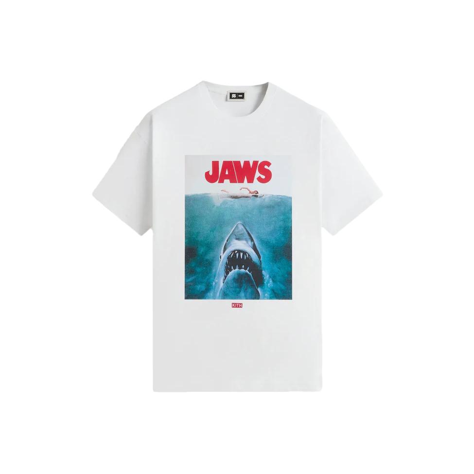 

Kith For Jaws Main Poster Vintage Tee Bright White Men Tops KHM034213-101 L