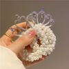 Pearl Princess Crown Hair Tie for Girls