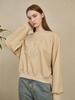 NOUVE Pigment Patch Sweatshirt - Light Beige