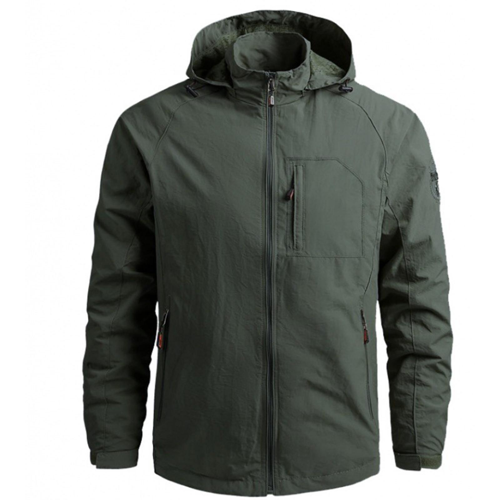 

Мужская уличная легкая дышащая куртка водонепроницаемая ветрозащитная повседневная куртка M