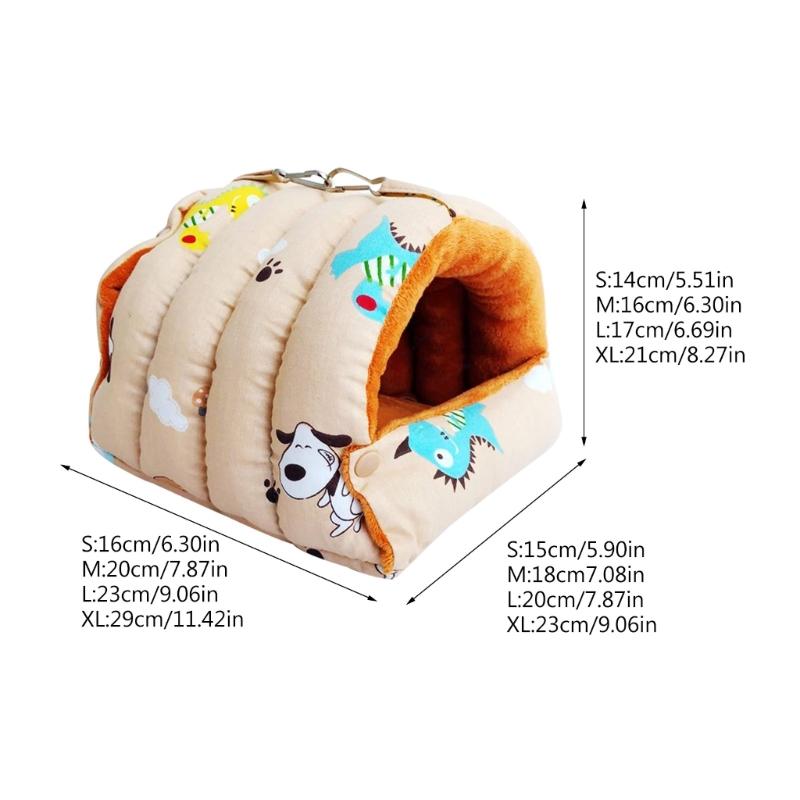 Fashion Pet Bird Parrot Cages Warm Hammock Hut Tent Bed Hanging Cave for Sleeping Small Bird Cage Accessories Bird House