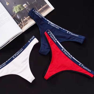 Sexy Briefs 100% Cotton Women T Panties Low-rise Panties Seamless Underwear Breathable Thongs Sportwear Bikini Panty