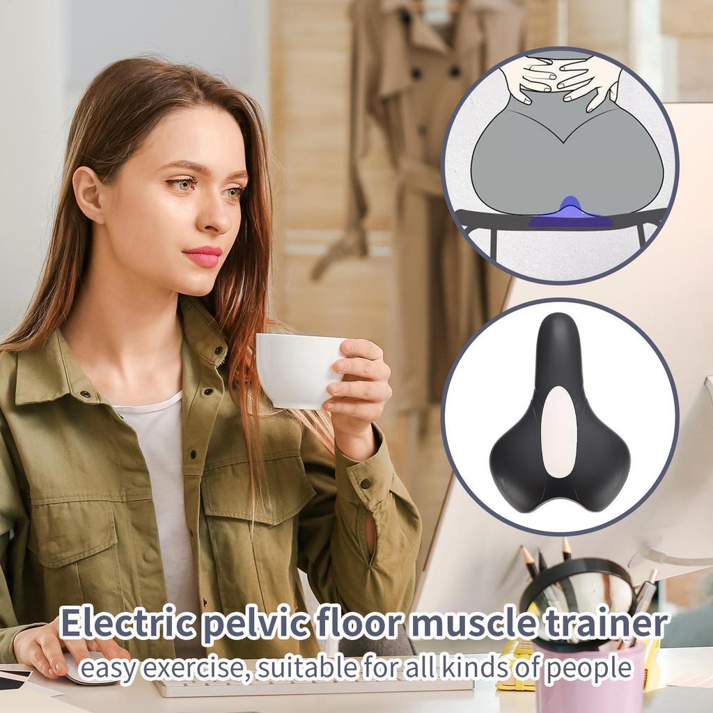 Kegel Exerciser Pelvic Floor Muscle Trainer Electric Massage Cushion Remote Sphincter Bladder Trainer for Postpartum Recovery