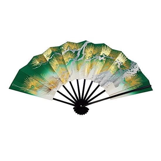 Osaka Choseido Folding Dance Fan (Mai-sensu), Pine Design, 29cm, Made in Japan, Kyoto Fan, Original 