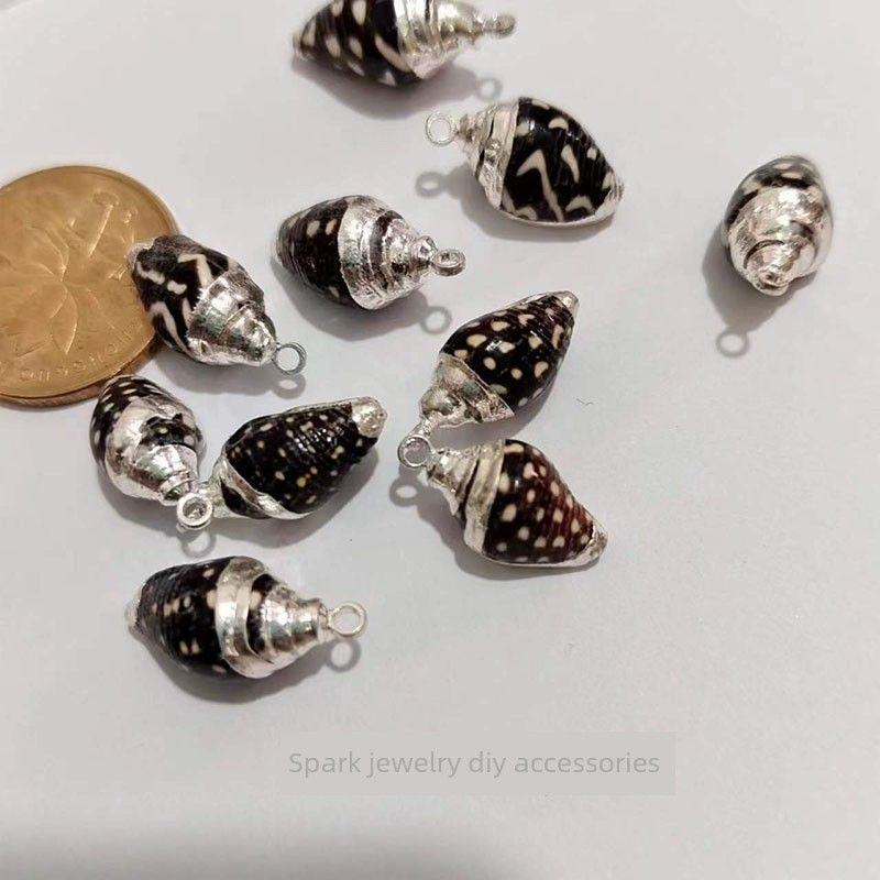 Conch Electroplating DIY Ornament Accessories Earrings Pendant Pendant Creative Handmade Natural Shell