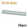 Size 2x10 Dots 36PCS DIY Building Blocks 2*10 Dots Thin Figures Bricks Compatible With 3832 Educational Creative Toys for Kids