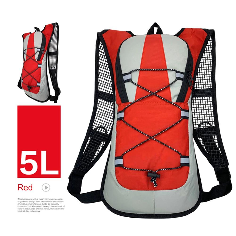 

Multi-Pocket Bike Waterproof Backpack Outdoor Sports Water Bladder Bags Riding Storage Knapsack Outdoor Hiking Cycling Equipment красный