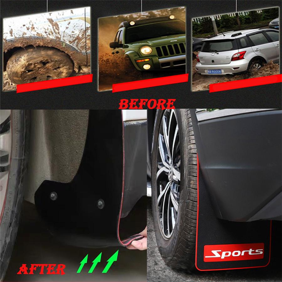 2PCS Car Styling Sport Mud Flap Mudguards Fender Cover For Honda Civic  Accord
