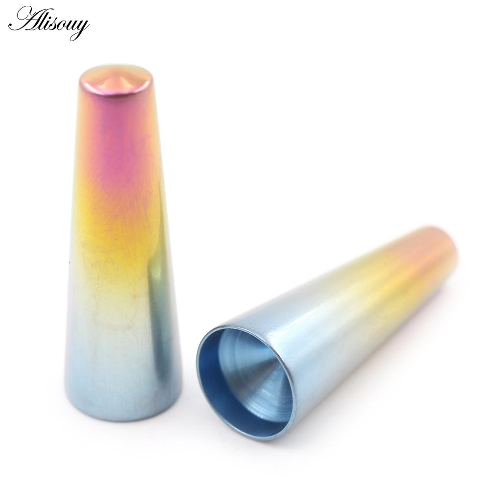 Alisouy 1PC Titan Gradient Violet Concave Concave Știfturi de inserare Taper Gauge Expander Instrument Piercing Bijuterii pentru corp profesionale