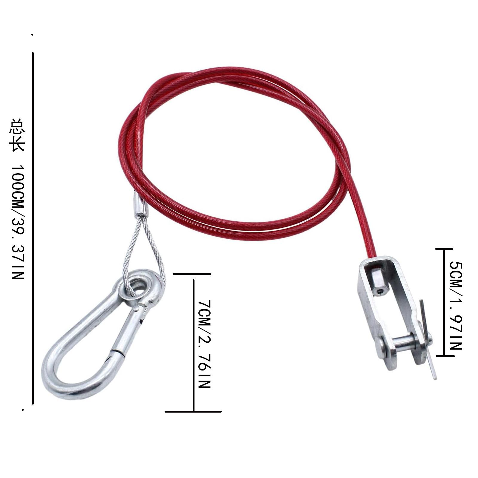 

Breakaway Safety Cable Stainless Steel Caravan Trailer Rope Brake Away Braked Hitch Accessories Parts Heavy Duty Anti-Rust