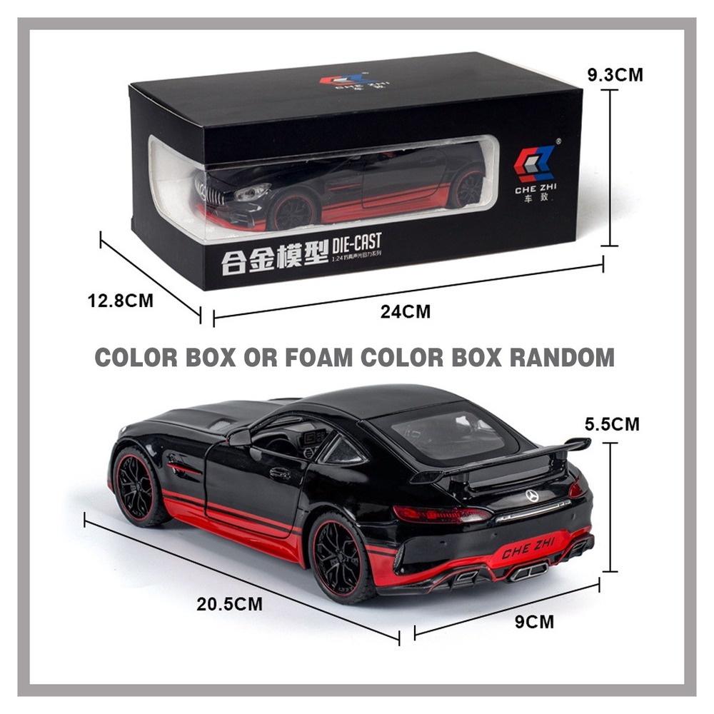 KLT 1:24 Mercedes GTR 20.5cm Alloy Model Car for Kids Toys for Boys Toys for Kids Cars Toys