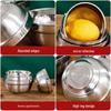 14cm Stainless Steel Heat-Insulating Bowls - 10 Pack