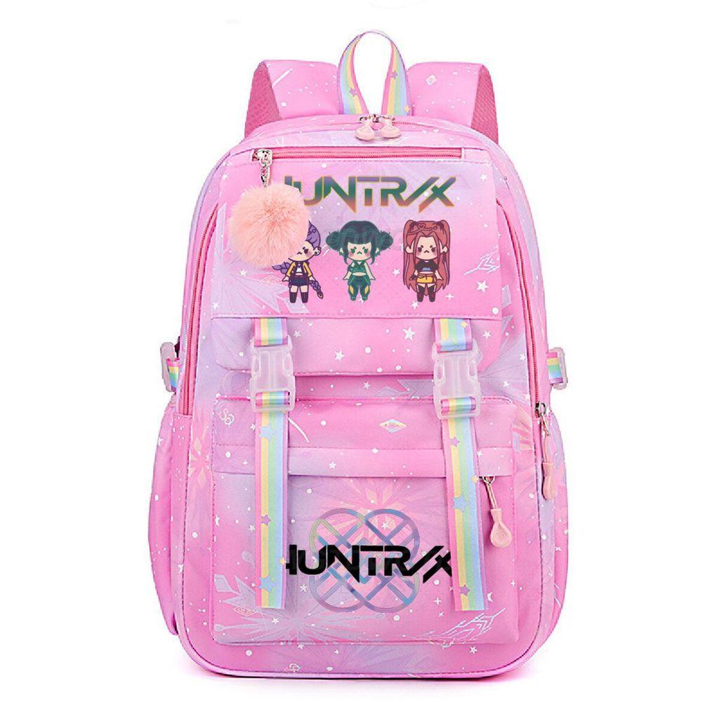 Kids Girls Kpop Rumi Mira Zoey Super Star Singers Printed Backpack Student School Bag