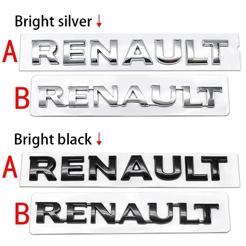 Hub Caps For Renault Megane 2 3 4 RS Grand Scenic Clio Captur Duster Trafic Logan 3D ABS car Letter Rear tail trunk Emblem badge