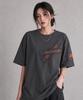 Seuteijial Signature Frame Pigment Short Sleeve T-Shirt [Charcoal]