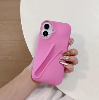Silikonové pouzdro na telefon s rtěnkou Pro 11 Funda 13 16 Pro Max 15 14 13 12 16 Plus Přenosný držák na lesk na rty Kryt